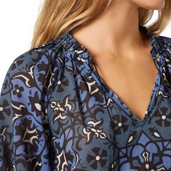 NWTs Joie Ogdine Blouse in Caviar Multi Size XS - Picture 1 of 5